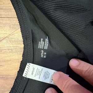 Aerie Classic Black Ribbed Tee